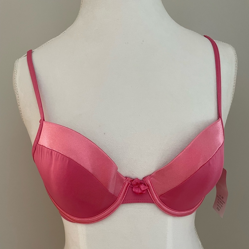 Rampage Push Up Bra 34B, Hot Pink, New with Tags